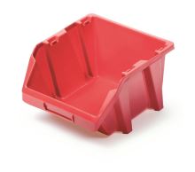 Plastový úložný box BINEER SHORT červený