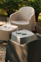 Stolička & odkládací stůl MILANE 485x485x420 - barva: uhelná (4)