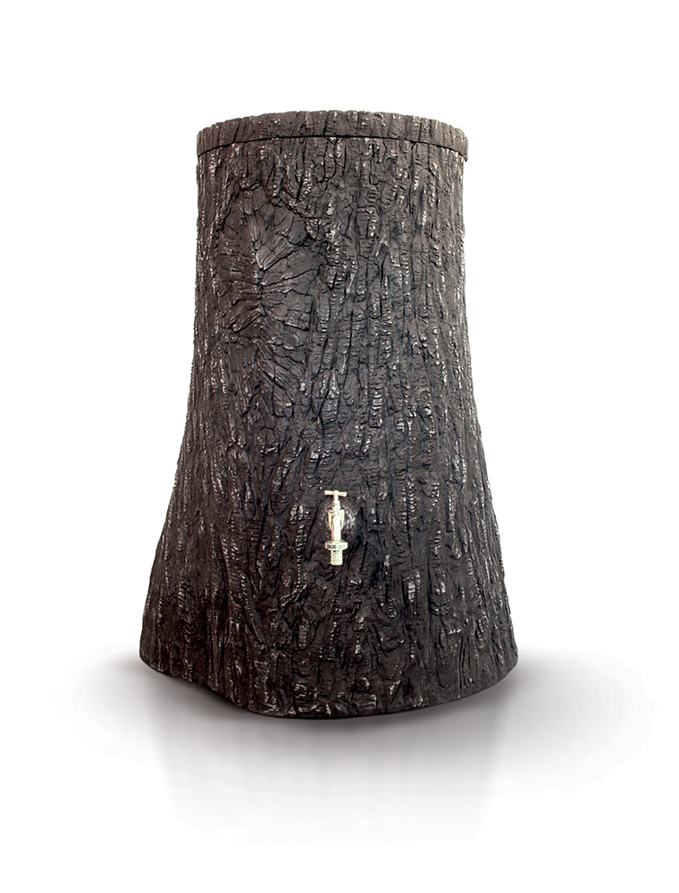 Sud na dažďovú vodu peň LITTLE TREE 250 l - farba: umbra