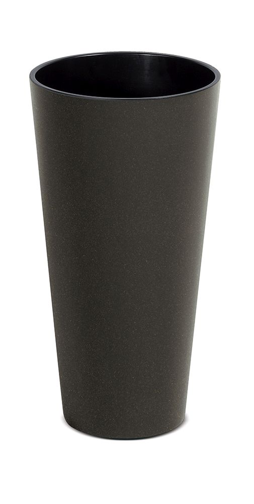 PROSPERPLAST Květináč TUBUS SLIM ECO WOOD kávový 30,0cm