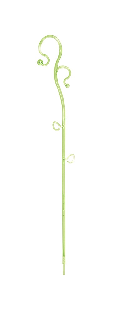 PROSPERPLAST Podpěra na orchidej DECOR III zelená transparentní 39 cm