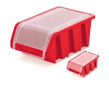 Plastový úložný box uzavíratelný TRUCK PLUS červený