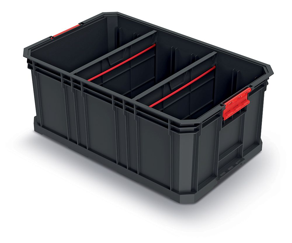 PROSPERPLAST Modulární přepravní box s 2 přepážkami MODULAR SOLUTION 520x329x210