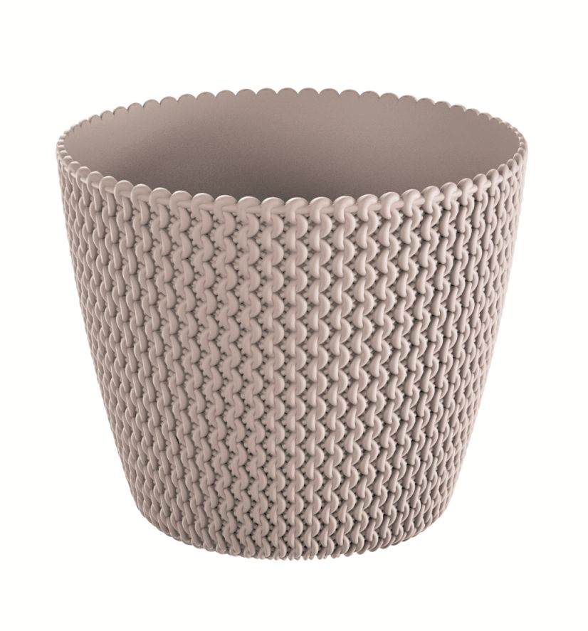 PROSPERPLAST Kvetináč SPLOFY mocca 13,0 cm