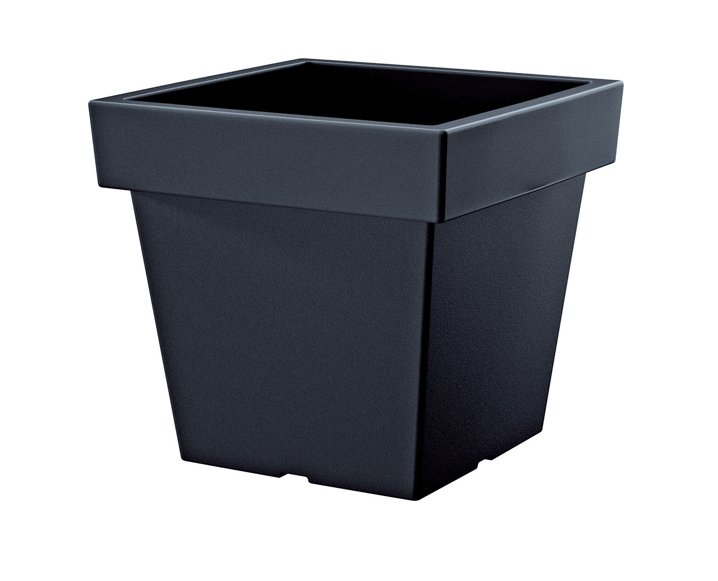 PROSPERPLAST Kvetináč LOFLY LOW antracit 23,4 cm