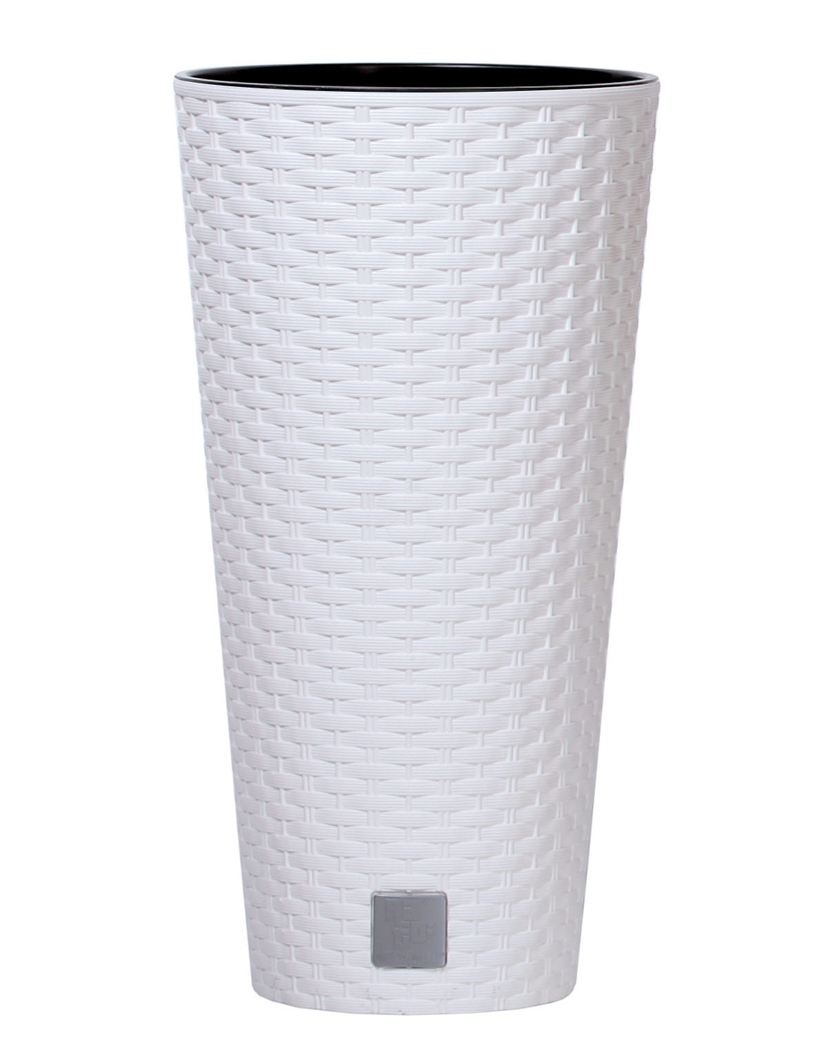 PROSPERPLAST Kvetináč RATO TUBUS + vklad biely 25cm