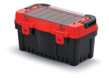 Kufr na nářadí s kov. držadlem EVO červený (přepážky)