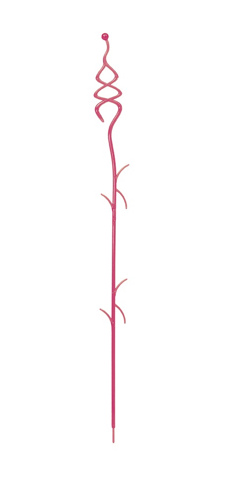 PROSPERPLAST Podpěra na orchidej DECOR II růžová transparentní 55 cm