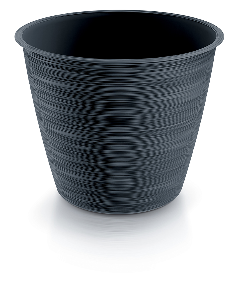 PROSPERPLAST Kvetináč FURU antracit 14,7cm