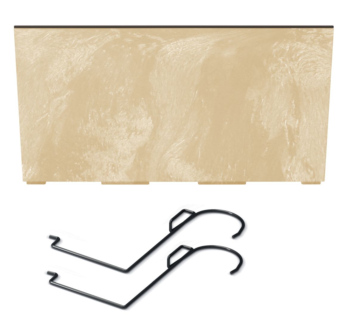 PROSPERPLAST Truhlík s háky URBI CASE BETON EFFECT W pískový 39,5cm