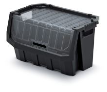 Plastový úložný box uzavíratelný TRUCK MAX PLUS černý