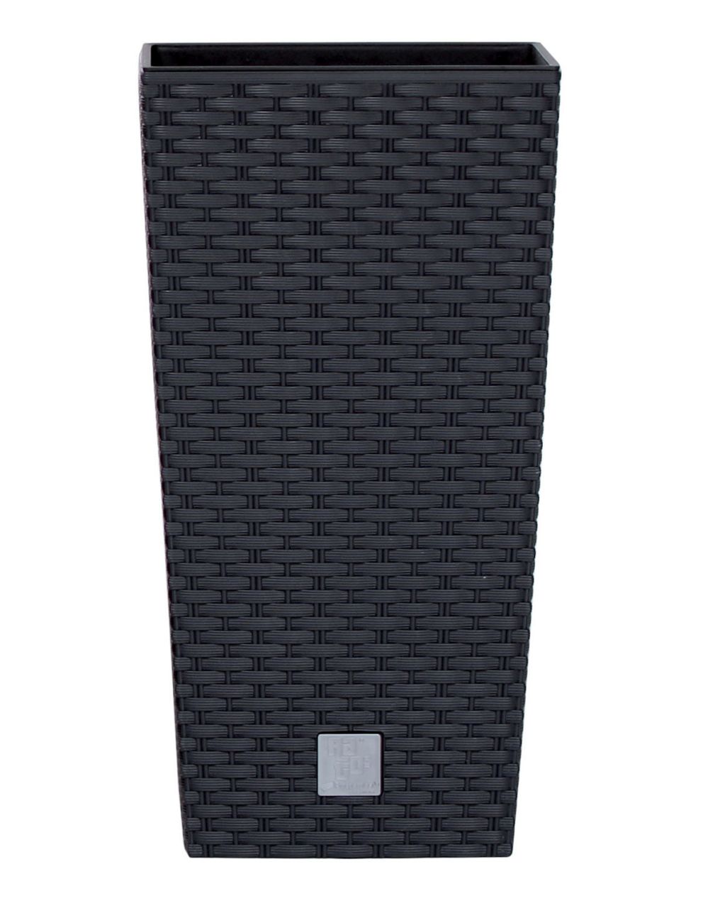 PROSPERPLAST Kvetináč RATO SQUARE + vklad antracit 40,0 cm