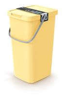 Odpadkový koš SYSTEMA Q COLLECT světle žlutý, objem 25 l