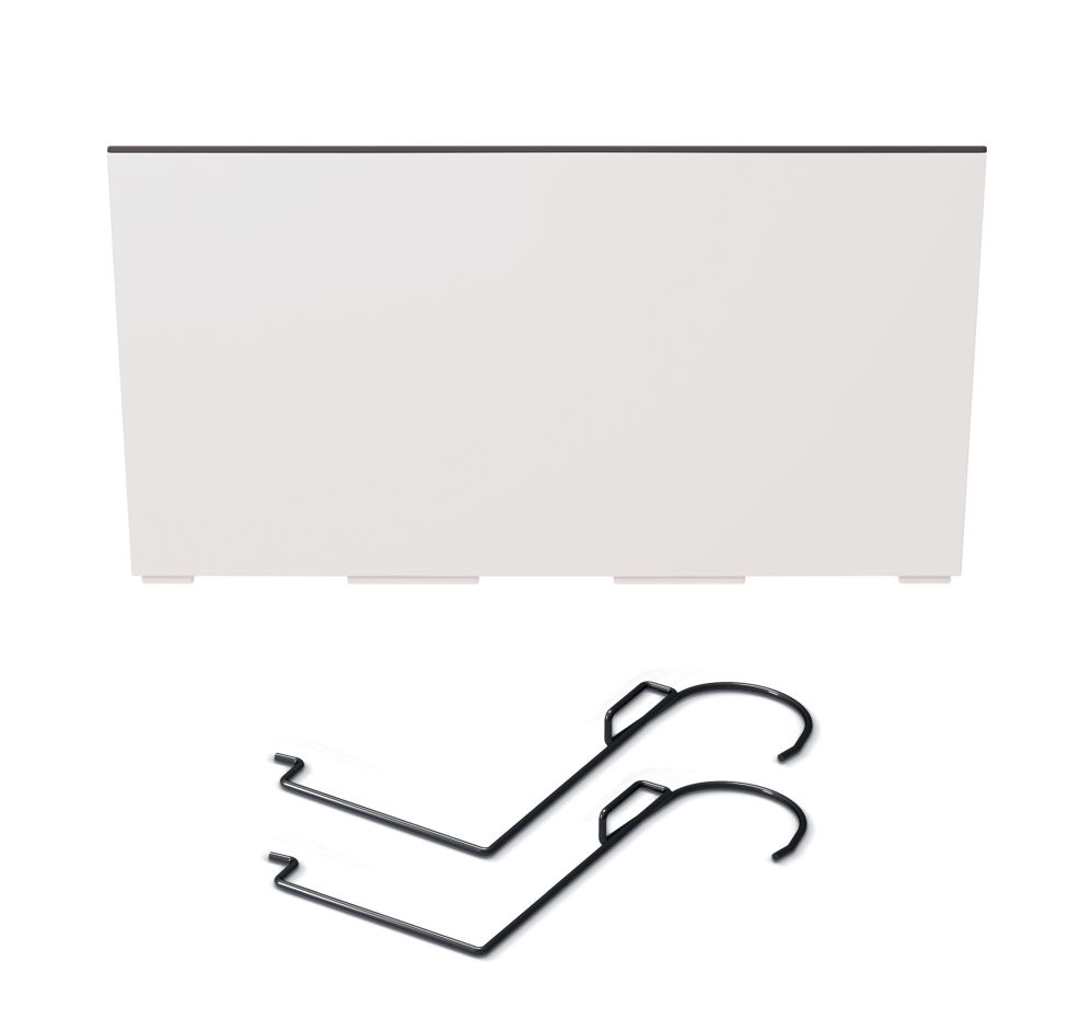 PROSPERPLAST Truhlík URBI CASE W s háky a vkladem bílý 39,5cm