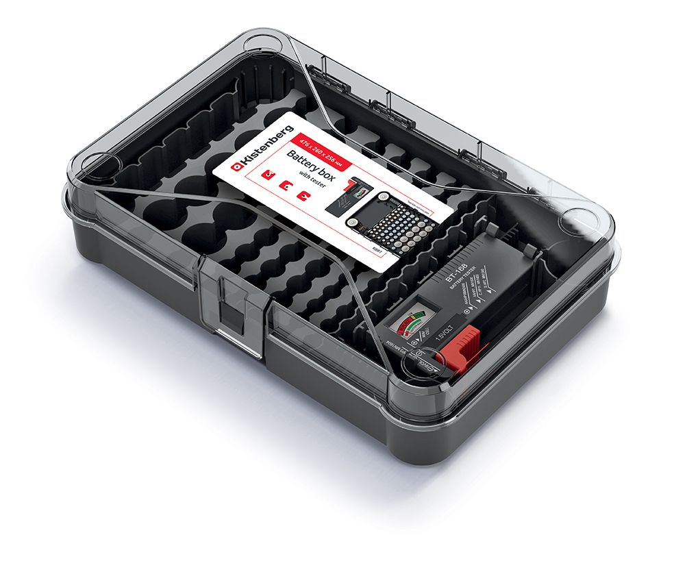 PROSPERPLAST Box na batérie so skúšačkou BATTERY BOX 29,5x19,5x7,0cm