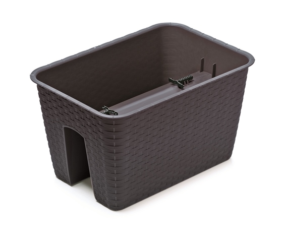 PROSPERPLAST Květináč na zábradlí RATOLLA antracit 40 cm