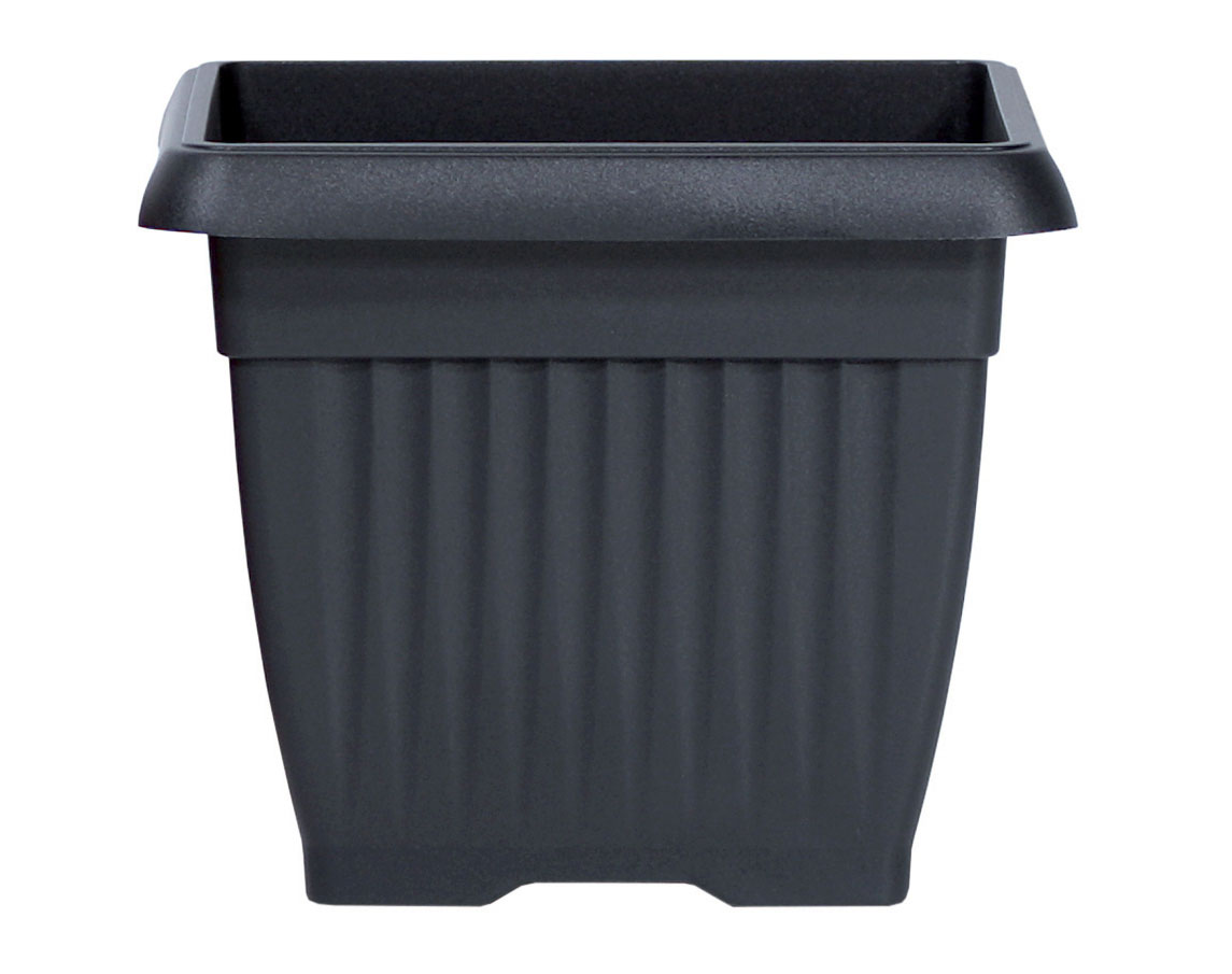 PROSPERPLAST Kvetináč TERRA hranatý antracit 30cm