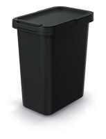 Odpadkový koš SYSTEMA recyklovaný černý, objem 12l