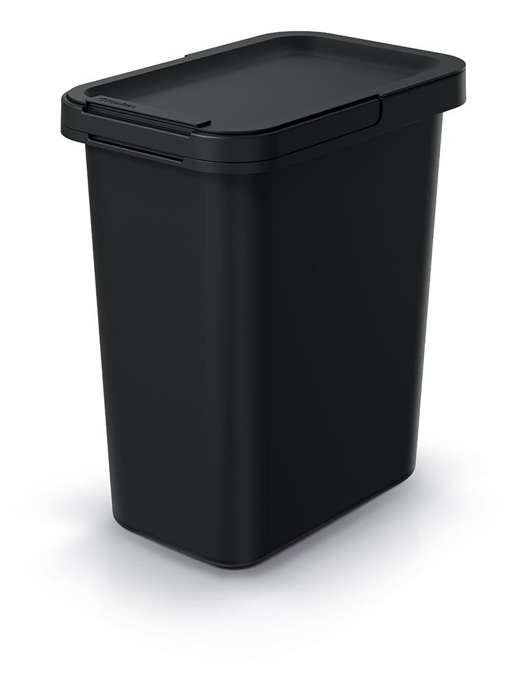 PROSPERPLAST Odpadkový koš SYSTEMA recyklovaný černý, objem 12l