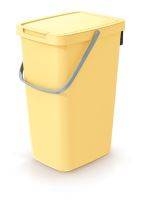 Odpadkový koš SYSTEMA Q COLLECT světle žlutý, objem 20 l
